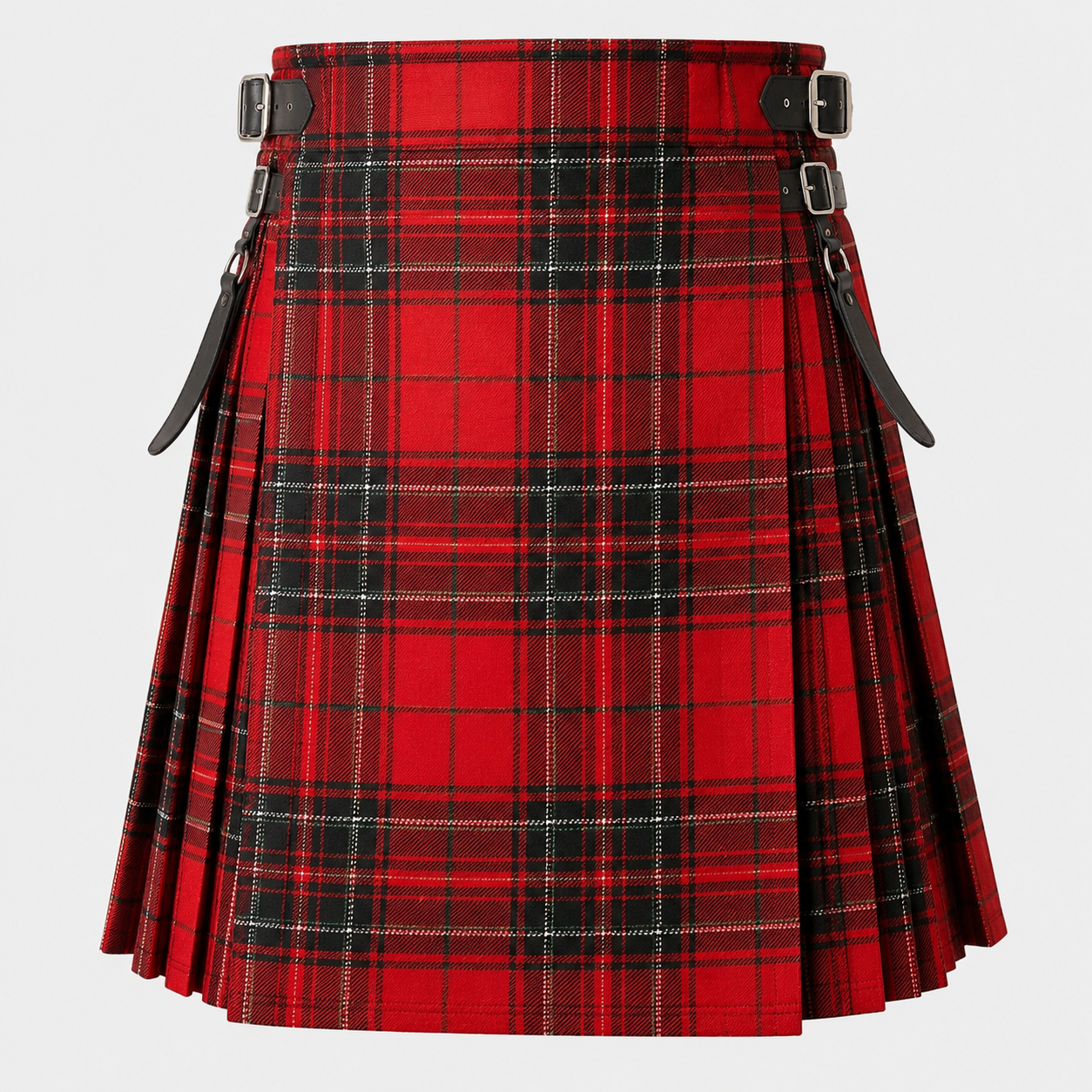 Wemyss Tartan Kilt featuring authentic Scottish clan tartan with traditional pleated Highland design