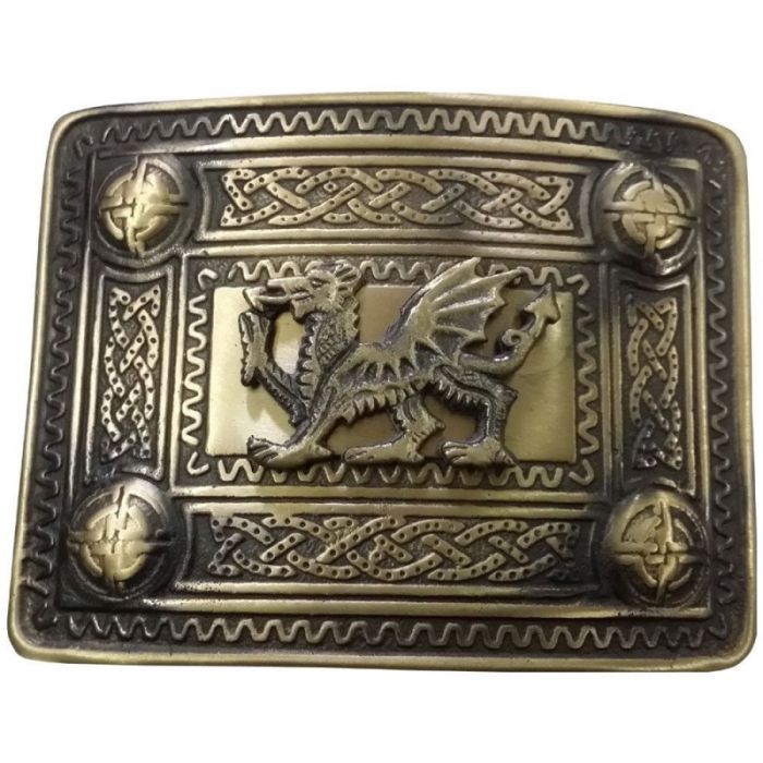 Antique Brass Finish Kilt Buckle – Stylish and Durable Design - KiltsStore