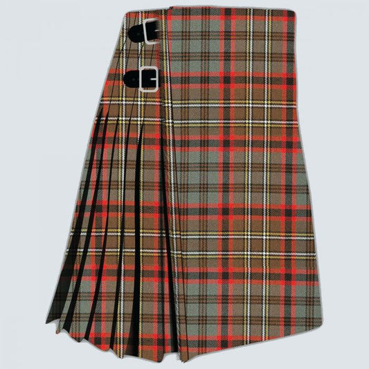 Clan Cunningham hunting weathered tartan kilt for men in traditional Scottish style